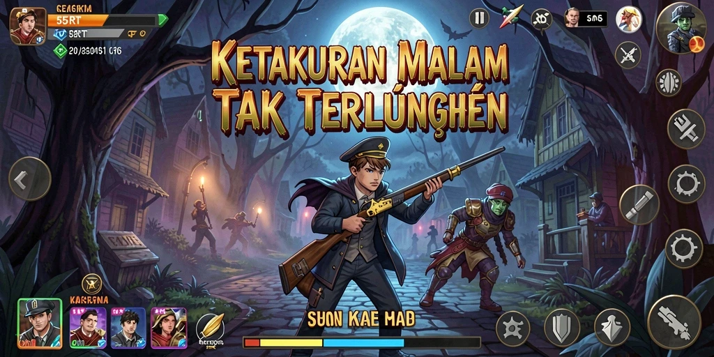 Tangkapan layar utama dari gameplay Horror yang menegangkan di 55RT.