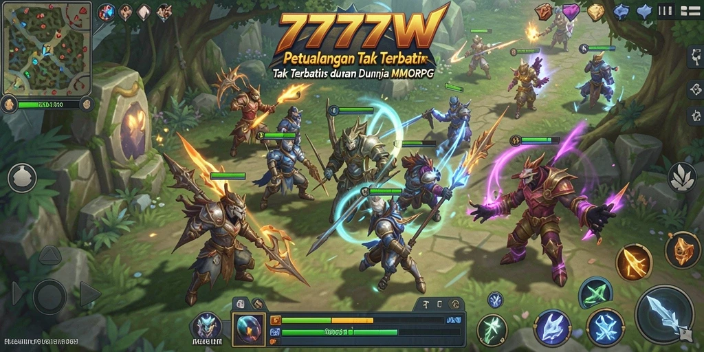 Tampilan gameplay epik dari <strong>7777W</strong> yang menarik dan menantang.