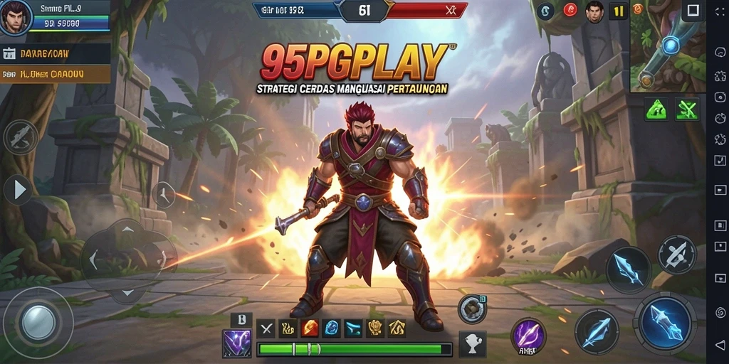Tampilan layar gameplay menyerukan strategi dan taktik di medan perang.