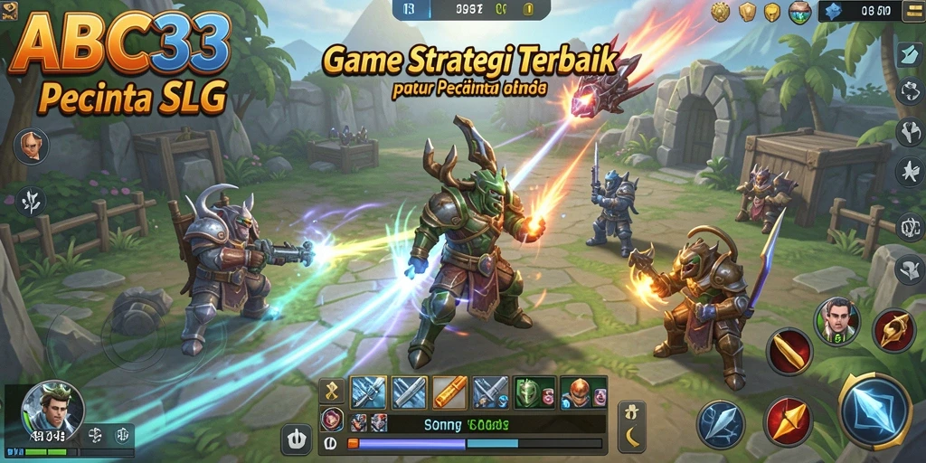 Tampilan gameplay menarik dari ABC33 yang menunjukkan strateginya.