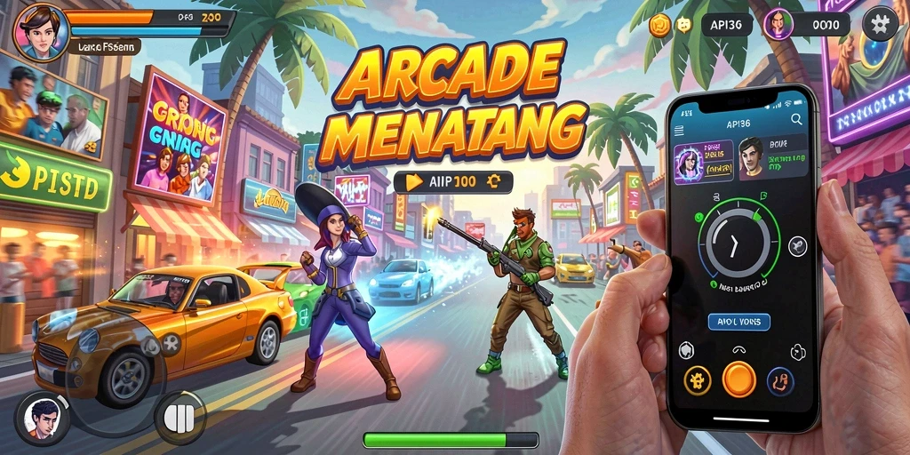 Screenshot menunjukkan gameplay seru di API36 dengan aksi menantang dan grafis menarik.