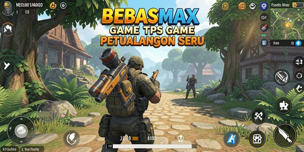 Screenshot menampilkan aksi gameplay seru dalam BEBASMAX.