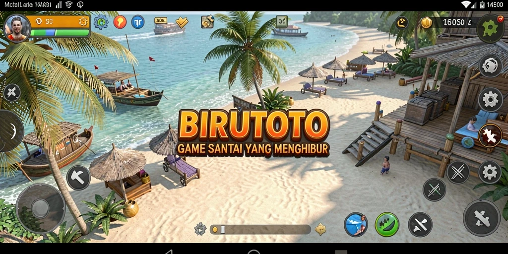 Tampilan gameplay penuh warna yang menghibur dari BIRUTOTO.