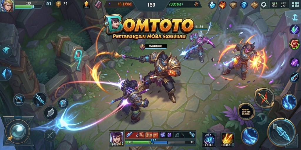 Tangkapan layar gameplay BOMTOTO yang penuh aksi.