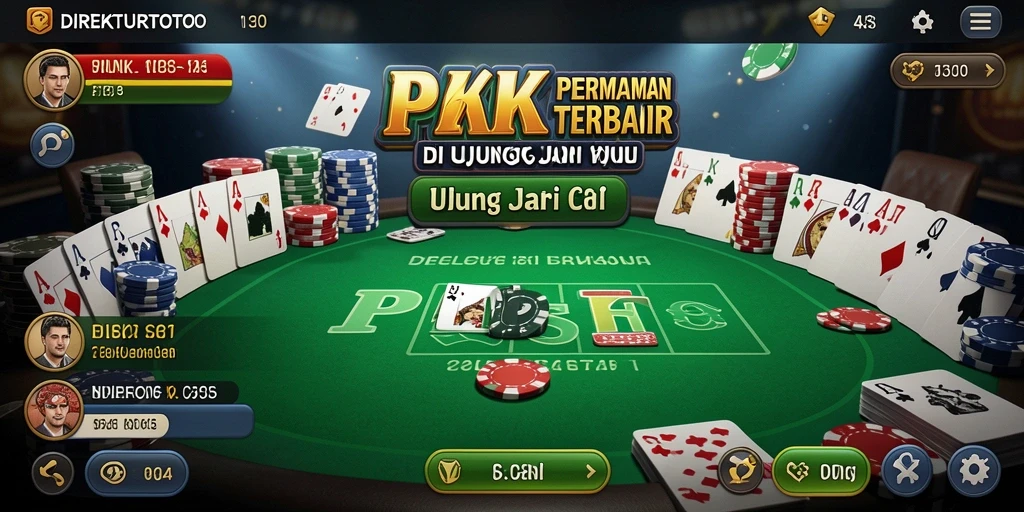 Tampilan gameplay Poker di DIREKTURTOTO yang seru dan menantang.