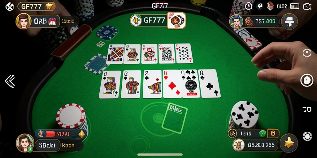 Tampilan gameplay Domino yang seru di GF777.