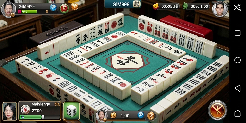 Screenshot gameplay GIM999 yang menampilkan kecanggihan desain Mahjong.
