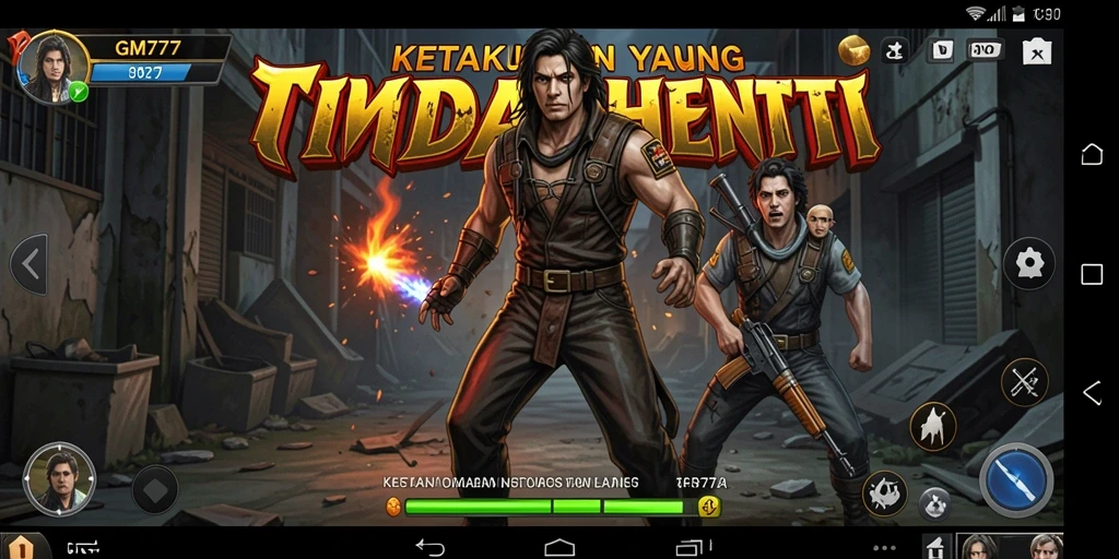 Screenshot menampilkan suasana mencekam dalam gameplay GM777.