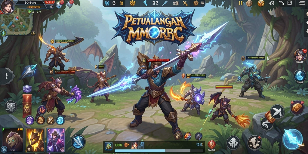 Tangkapan layar gameplay ID678 menampilkan pertempuran epik antara pemain dan monster.