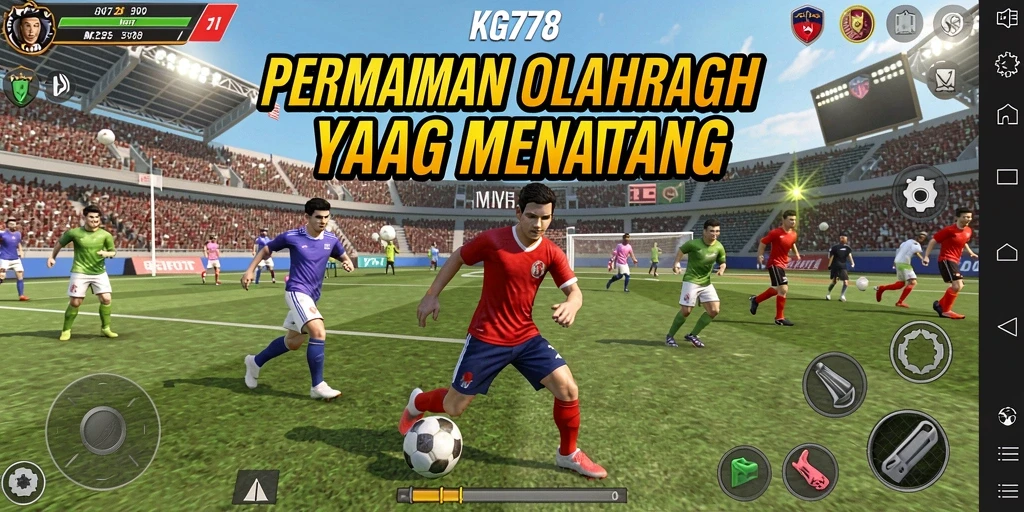 Screenshot KG778 menampilkan momen seru dalam pertandingan olahraga.