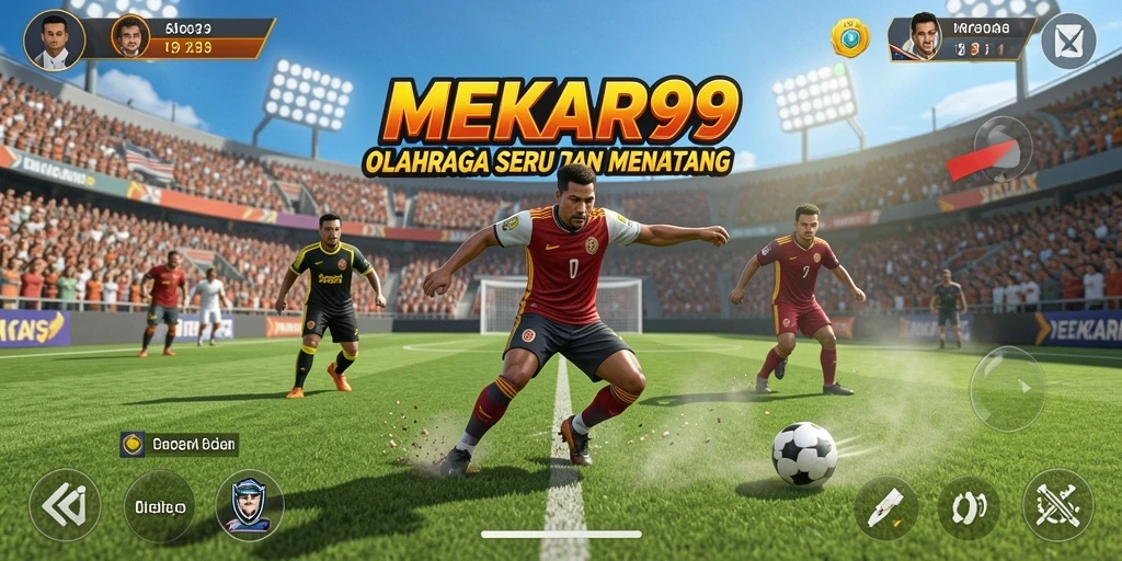 Tampilan gameplay MEKAR99 saat beraksi di lapangan.