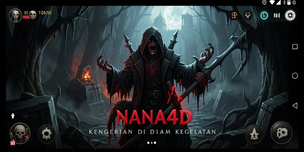Gameplay menegangkan di NANA4D dengan suasana mencekam.
