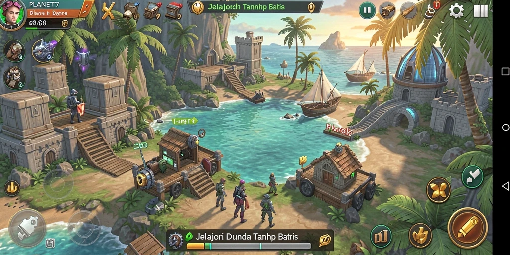 Screenshot menunjukkan aksi menakjubkan di dunia Open World.