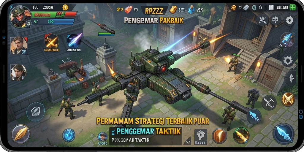 Tampilan menarik dari gameplay RPZZZ yang menantang.